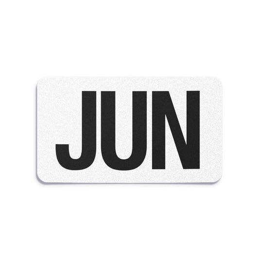 California license plate June month sticker — Black Series — reproduction shown on white background