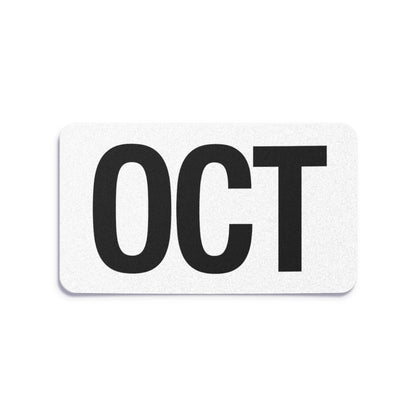 California license plate October month sticker — Black Series — reproduction shown on white background